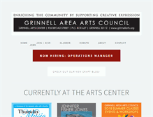 Tablet Screenshot of grinnellarts.org